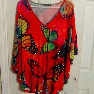Cape Sleeve Blouse